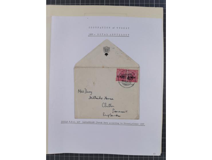 1914/18, 70+ covers of APO and FPO covers, 1916/18 covers/cards from British Army in Salonika incl. registered usage, 1921/23