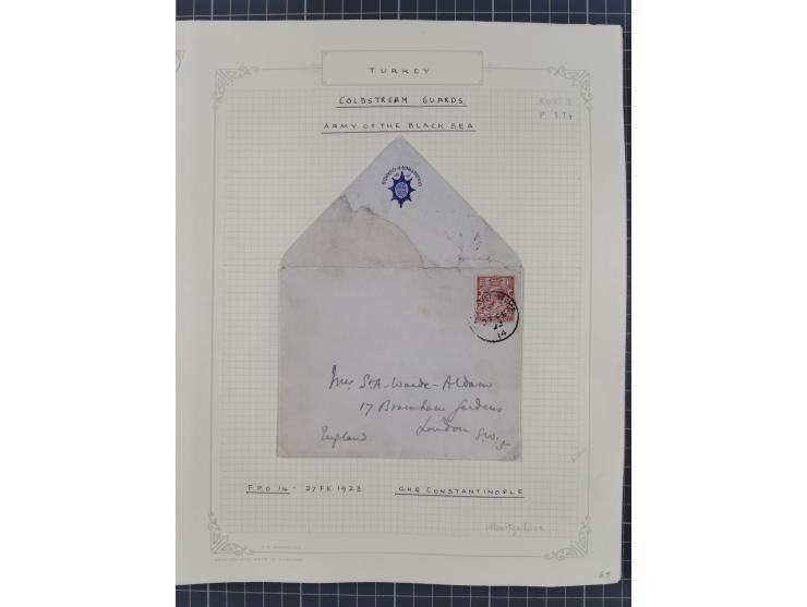 1914/18, 70+ covers of APO and FPO covers, 1916/18 covers/cards from British Army in Salonika incl. registered usage, 1921/23