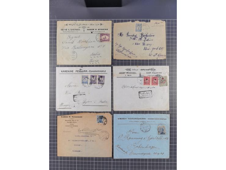 1871/1945, Armenians in Turkey: 20 covers, postcards and documents from Ottoman Empire to Republic with armenian imprints, se