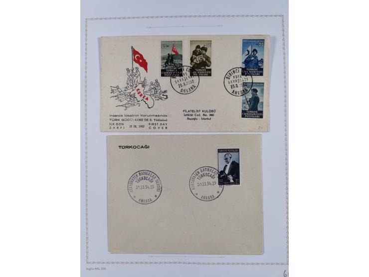 1935/60, over 30 FDC and covers with attractive frankings, including Womans Congress 1935 up to 10 krs. on registered cover t