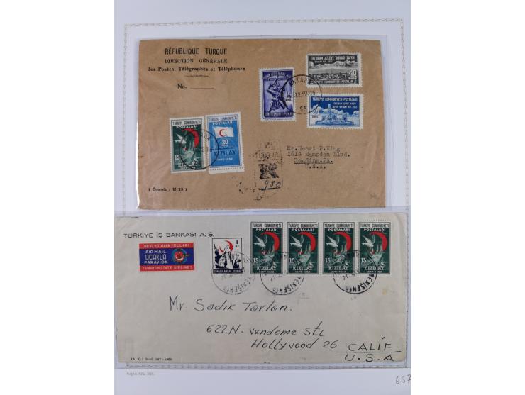 1935/60, over 30 FDC and covers with attractive frankings, including Womans Congress 1935 up to 10 krs. on registered cover t