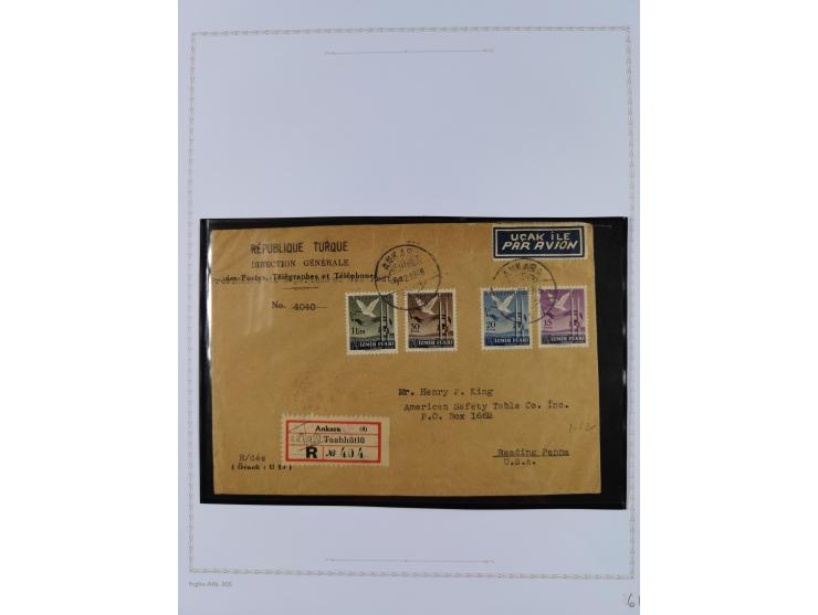 1935/60, over 30 FDC and covers with attractive frankings, including Womans Congress 1935 up to 10 krs. on registered cover t