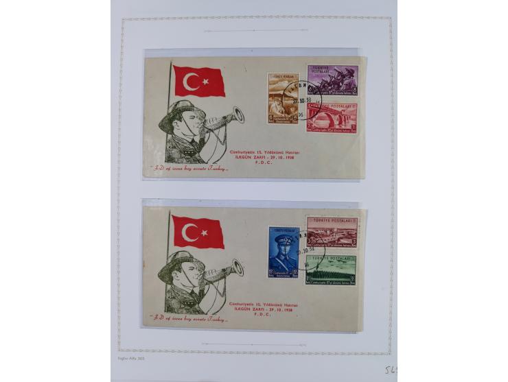 1935/60, over 30 FDC and covers with attractive frankings, including Womans Congress 1935 up to 10 krs. on registered cover t