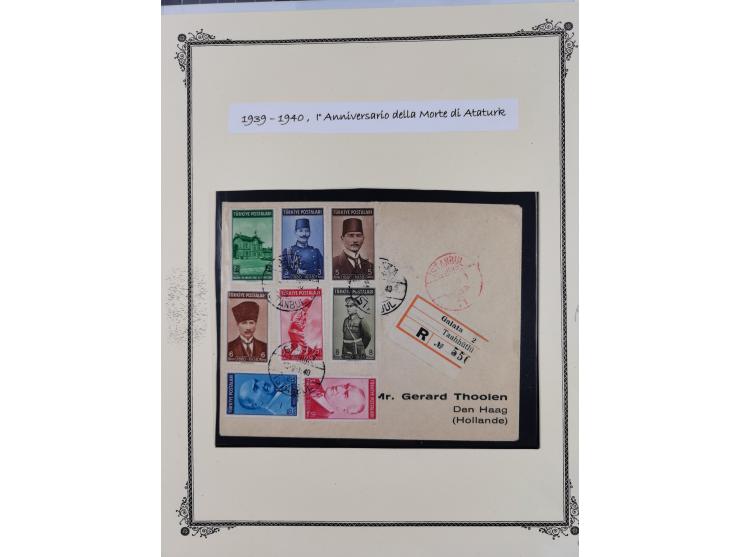 1935/60, over 30 FDC and covers with attractive frankings, including Womans Congress 1935 up to 10 krs. on registered cover t