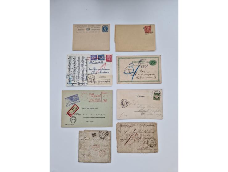 1838/1980 (ca.), umfangreicher Bestand mit geschätzt über 3000 Briefen, Karten und Ganzsachen inkl. guter Teil Ausland. Dabei