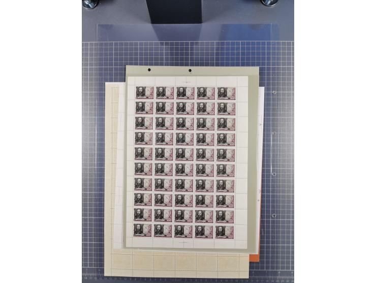 1918/60, group of 12 mint never hinged full sheets, some better values with 1918 Chain Breaker Mi.-Nr. 149-150, 1938 Polar Ex