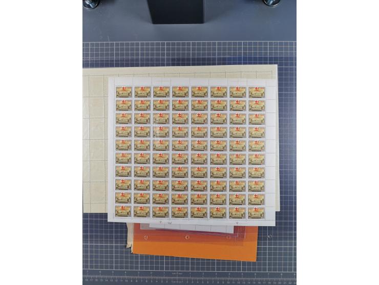 1918/60, group of 12 mint never hinged full sheets, some better values with 1918 Chain Breaker Mi.-Nr. 149-150, 1938 Polar Ex