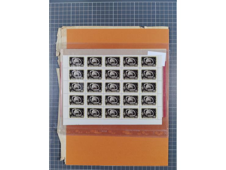 1918/60, group of 12 mint never hinged full sheets, some better values with 1918 Chain Breaker Mi.-Nr. 149-150, 1938 Polar Ex