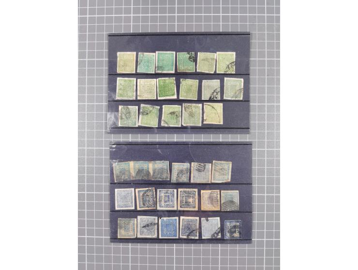 1864/1940 (ca.), small eclectic group of unused and used, noted Nepal early issues as well as later with many duplicates, Rus