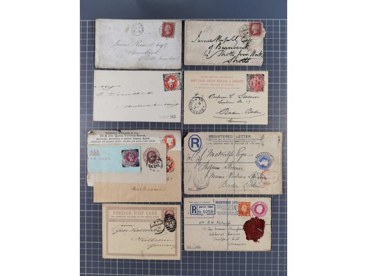1841/1948 (ca.), used accumulation, including mainly Great Britain, some Commonwealth, with over 100 covers, cards and postal