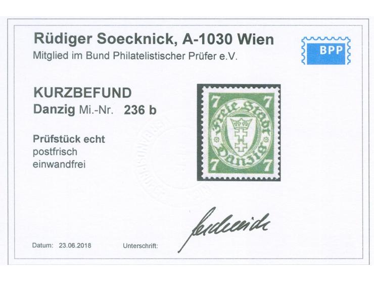 1933, Staatswappen im Oval 7 Pfg. dunkelgelblichgrün, postfrisch, tadellos, kleines Eigentumszeichen, Kurzbefund Soecknick BP