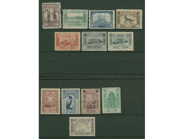 1922, Grand Assembly, Genova Printing, complete set fine mint never hinged, 50 pia. tiny hinge remain, others very fine, a sc