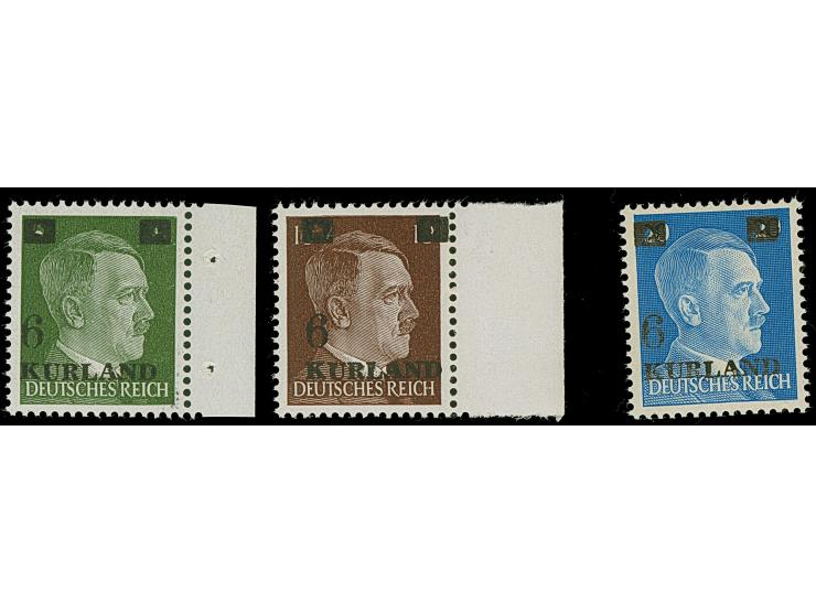 1945, 6 a. 5, 10 und 20 Pfg., je in guter Type VI, postfrisch (Mi. 480,-)