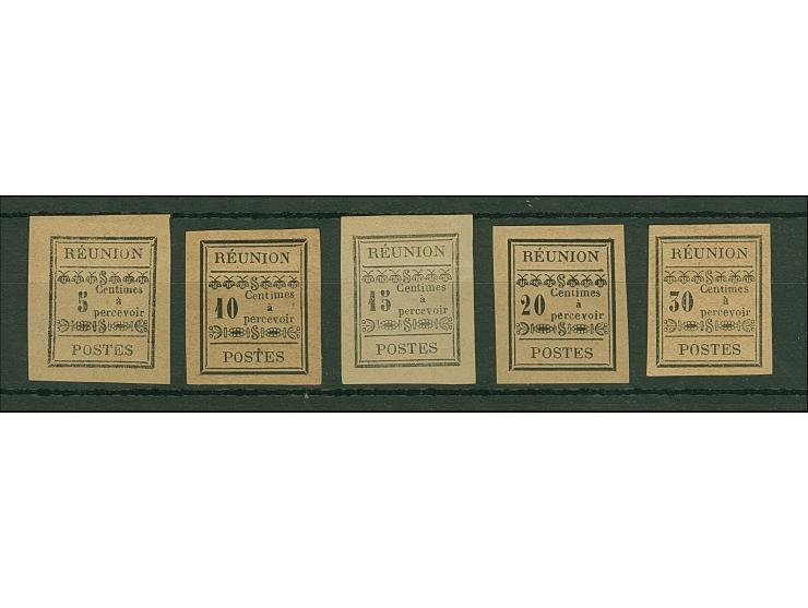 1889, Complete set of five, unused no gum, all well margins, fine
