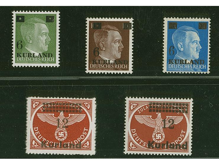 6 a. 5 Pfg. - 12 Pfg. postfrisch, dabei 6 a. 5 Pfg. in guter Type VI, postfrisch, sign. van Loo BPP (Mi. 440,-)