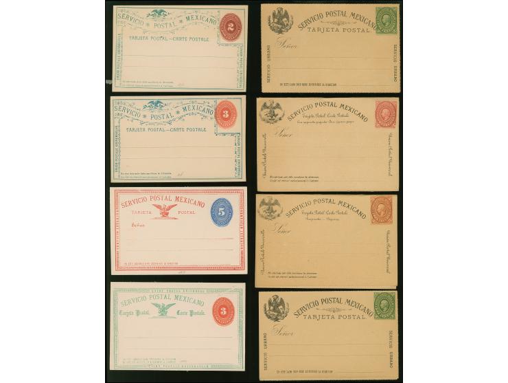1879/99, Five postal stationery answering cards and 17 postcards, all unused and fine.
