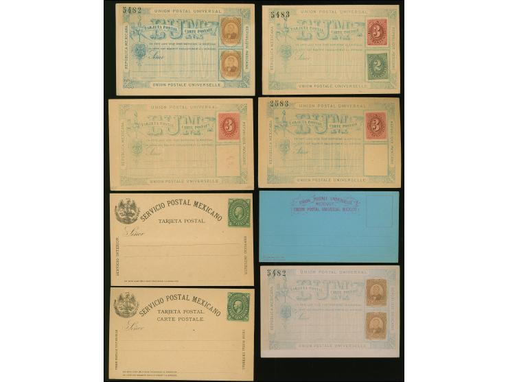 1879/99, Five postal stationery answering cards and 17 postcards, all unused and fine.
