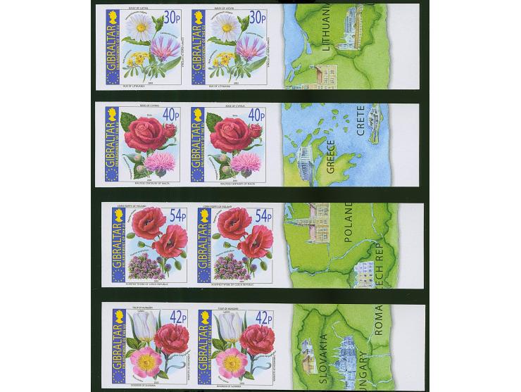 2003, flowers 30-54 p., imperforated marginal pairs, mnh, vf
