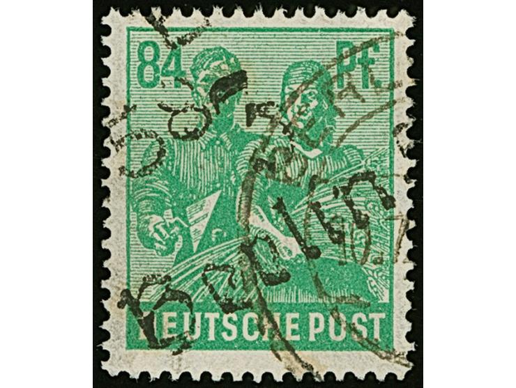 3/Berlin 58" (Arge 3/16b) auf Arbeiter 84 Pfg., sauber gestempelt und einwandfrei, sign. Kalb BPP