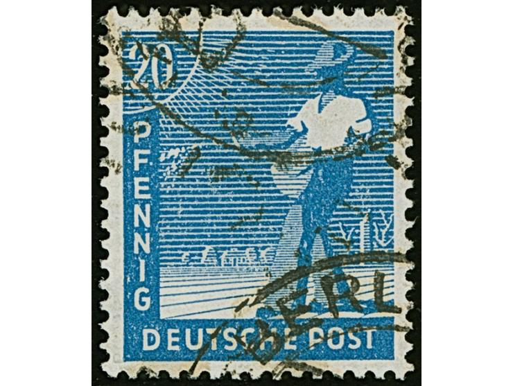 “3/Berlin 103” (Arge 3/21c) auf Arbeiter 20 Pfg., sauber gestempelt und einwandfrei, sign. Busse