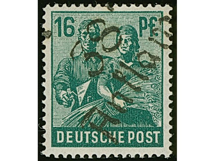 “38/Anklam” (Arge 38/1b) auf Arbeiter 16 Pfg., postfrisch und tadellos, sign. Böheim BPP
