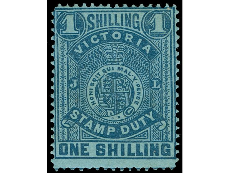 1884-96, 1 s. deep blue on blue, wmk. V over Crown, perf. 12½, unused, deep colour and fine. SG £ 325
