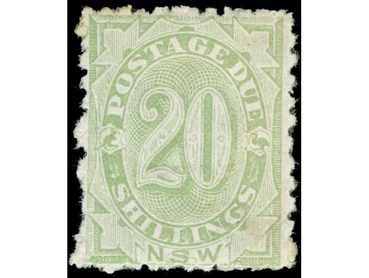 1891-97, 20 s. green, perf 12x10, unused, fresh and fine SG £ 550
