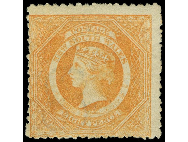 1860-72, 8 d. red-orange, watermark “8”, rough perf. 13, deep colour, unused regummed, fine SG £ 550
