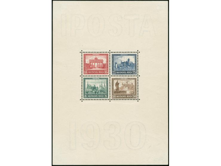 1930, IPOSTA Block sauber ungebraucht, Marken postfrisch
