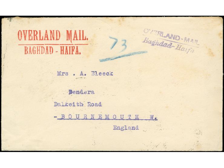 1927, Regne de Pahlavi issue 9 sh. and 13 ch. on reverse of cover from Bender Nassehi, on front red imprint and violet cancel
