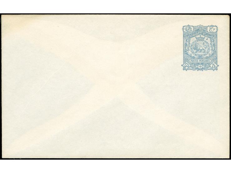1893/96, Seven different postal stationery envelopes, all unused, mostly fine (Persiphila PE4A, PE5, PE7A+B, PE8, PE9, PE10)

