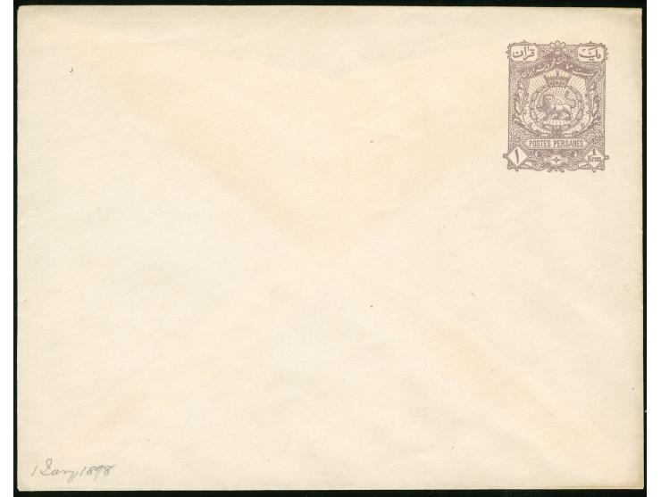 1893/96, Seven different postal stationery envelopes, all unused, mostly fine (Persiphila PE4A, PE5, PE7A+B, PE8, PE9, PE10)
