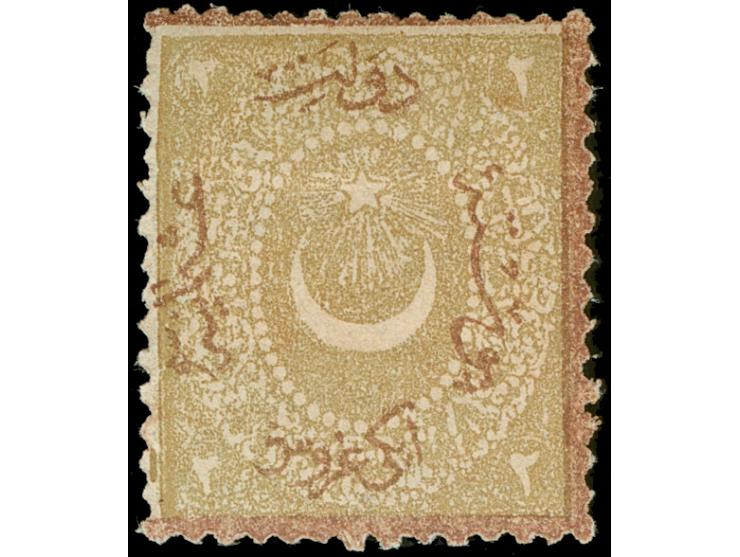 1868, 2 pia. red-brown unused with original gum, usual perf, very fine and fresh, signed Kosack (Isfila catalogue value 2.720
