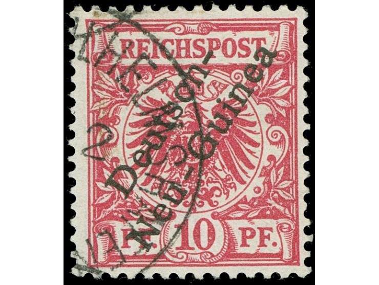 1897, 10 Pf lilarot gestempelt, signiert Pfenninger, Jäschke-L. und Steuer BPP