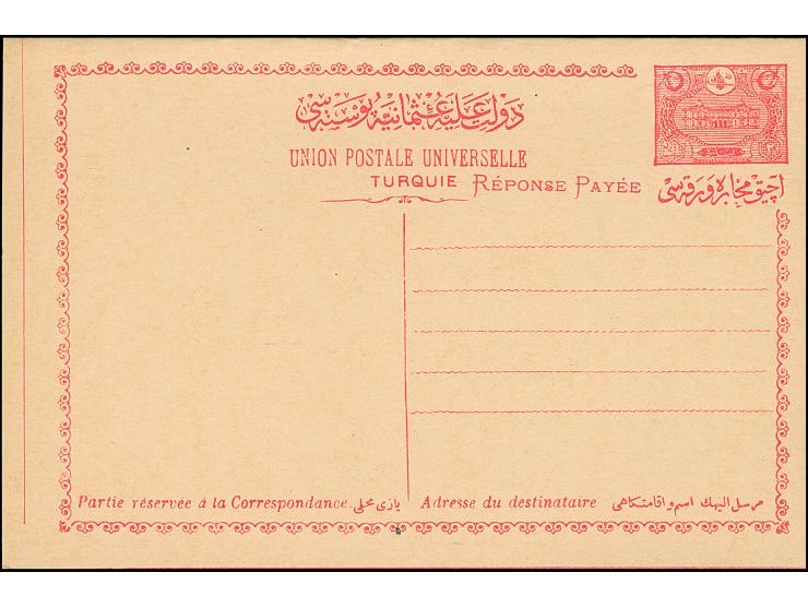 1913, New Post Office four postal stationery answering and letter cards, unused, very fine (isfila cat. value 220€) (Isfila A