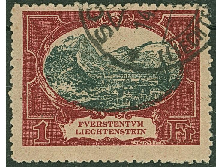 1921, 20 Rp bis 1 Fr kompletter Satz von neun Werten sauber gestempelt in guter Zähnung.

