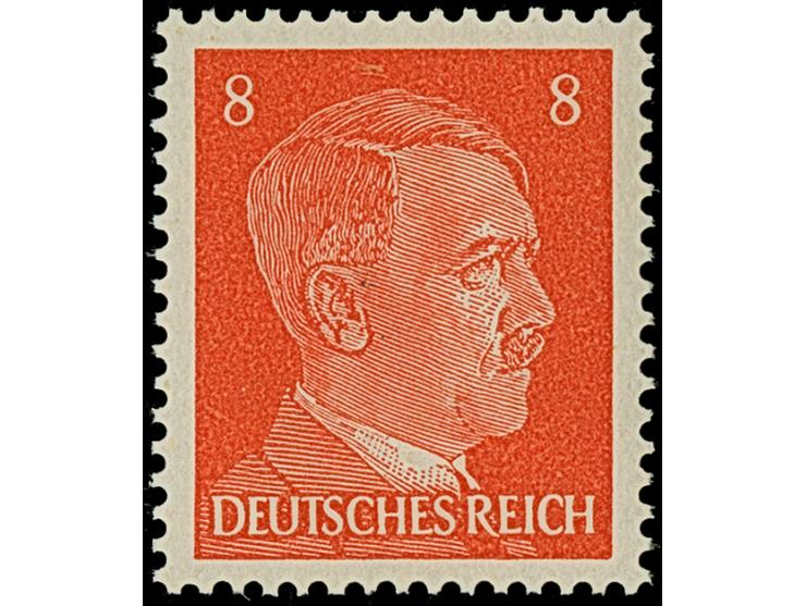 Britische Fälschungen für Deutschland: 1944, Hitler 3-8 Pfg. gezähnt, postfrisch