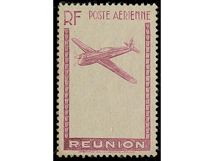 1938, air mail, 2 proofs ot frame and airplane in red and violet, ungummed