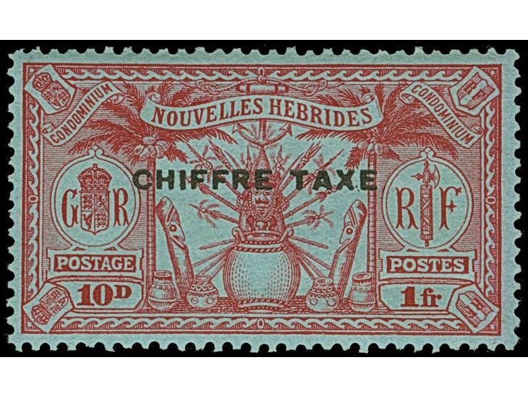 1925, Chiffre Taxe overprinted complete set of five, all unused, very fine.
