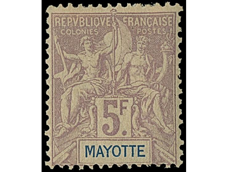 1892/1907, Two complete sets allegory up to 5 fr. violet, all unused anf fine.
