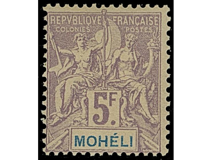 1906/07, complete set allegory up to 5 fr. violet, all unused and fine.
