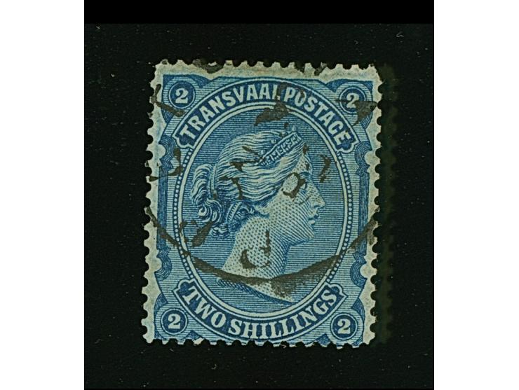 1878/80, 2 s. blue, clear cancelled Pretoria, good perfs., fine (SG £130)