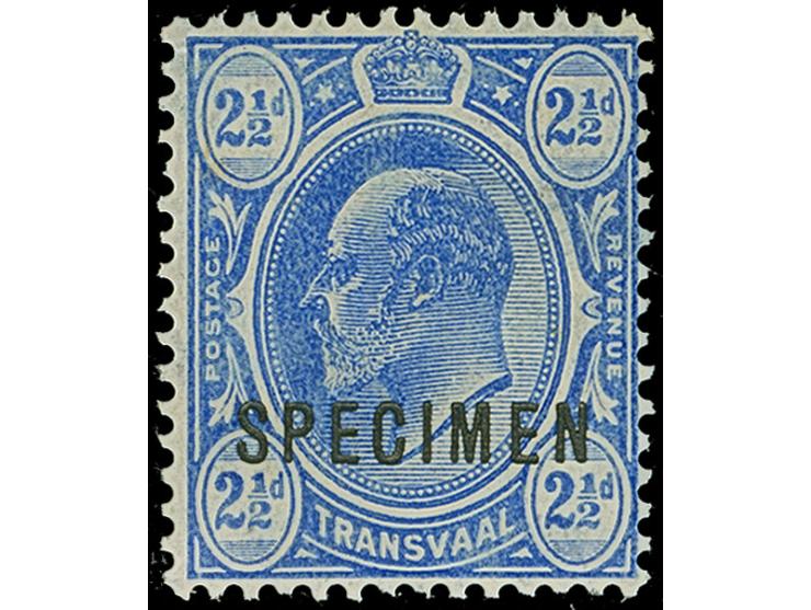 1905/09, King Edward VII set of four ½ d. to 2½ d., watermarked Crown CA, additional set each overprinted SPECIMEN in black, 