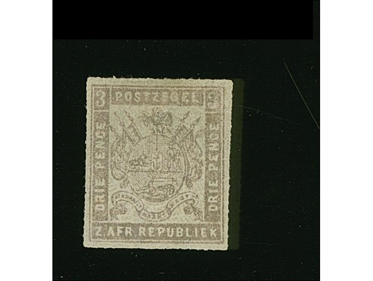 1875/77, Typographed by J.F. Celliers on behalf of The Stamp Commission, 3 d. lilac on very thin, transparent (Pelure) paper,