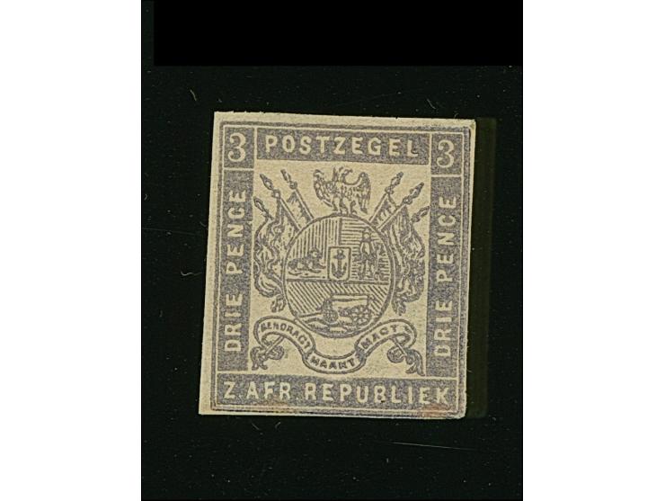 1875/77, Typographed by J.F. Celliers on behalf of The Stamp Commission, 3 d. lilac on very thin, hard transparent (Pelure) p