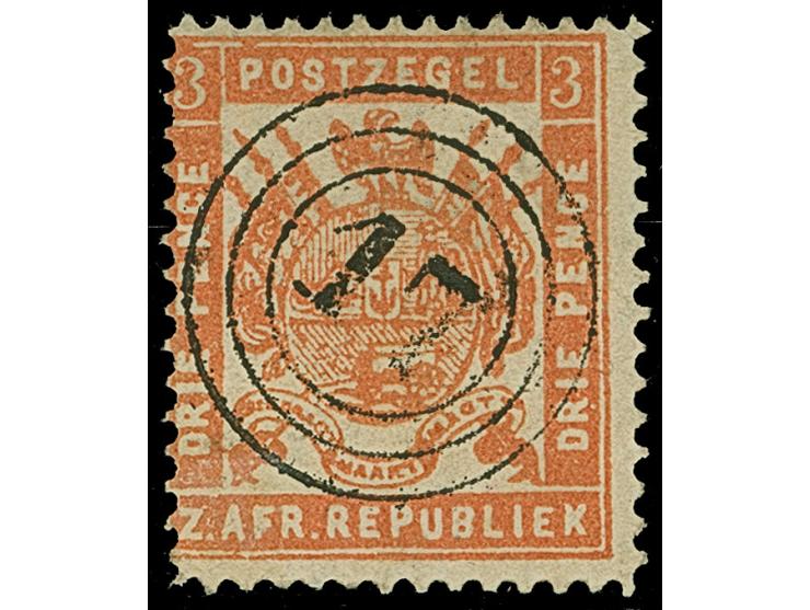 1870/83, Eight stamps imperf, rouletted and perf. showing clear numeral cancellations 6, 8, 14, 17, 20, 21 and 25, all fine a
