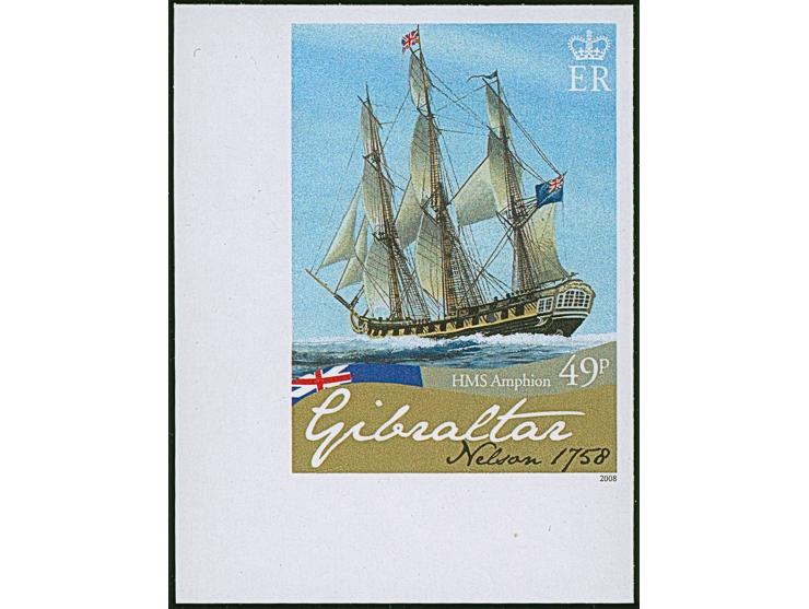 2008, Lord Nelson ships, imperforated essais without “II.” in royal cypher, mint never hinged, very rare