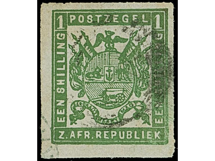 1870, Typographed by Adolph Otto in Gustrow, Mecklenburg-Schwerin 6 d. green, clear impression, rouletted 15½-16 on thin pape