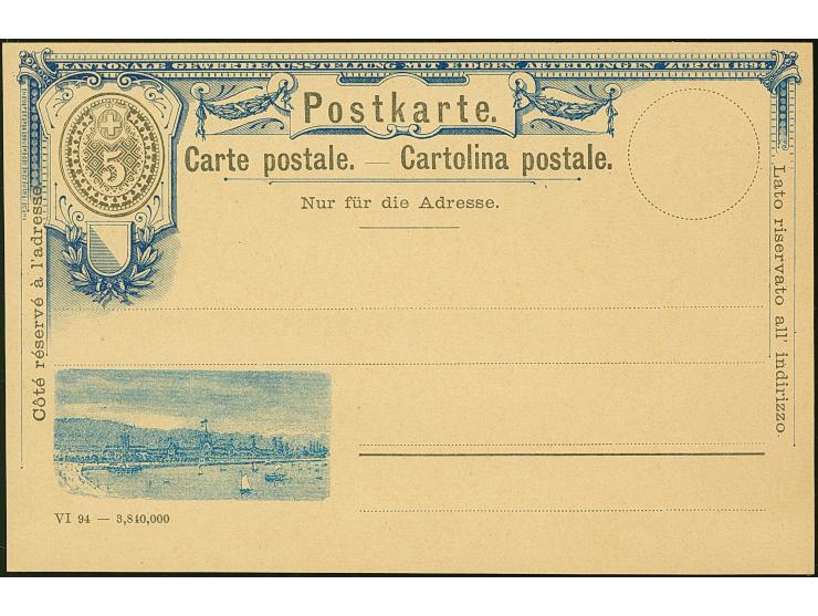 1894, Zürcher Kantonale Gewerbeausstellung mit eidgenössischen Abteilungen in Zürich vom 15. Juni bis 15. Oktober 1894, 5 C s
