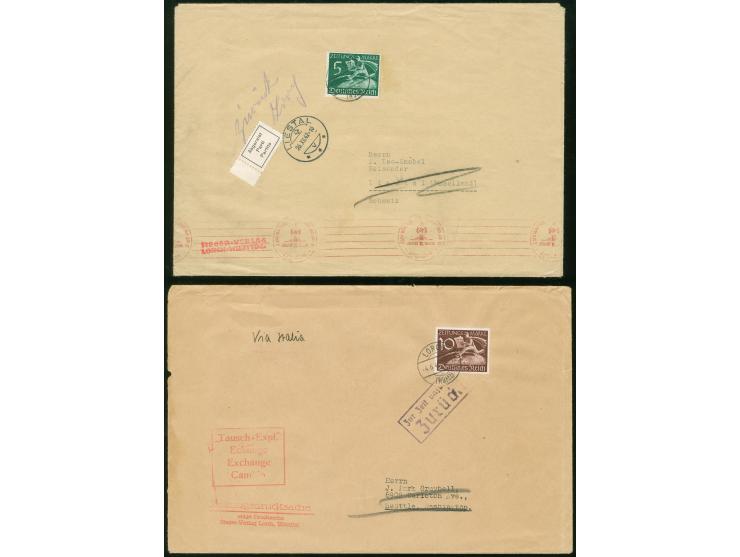 1939, Auslandszeitungsmarken 5 Pfg. a. Zeitungssache in die Schweiz, mit OKW-Zensur, Empfänger abgereist und mit Stpl. “LIEST